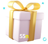 Receba seus bônus de boas-vindas no 55n